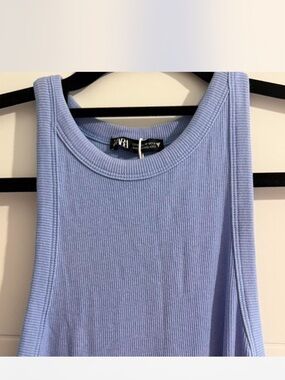 Zara Light Lavender Ribbed Tank Top